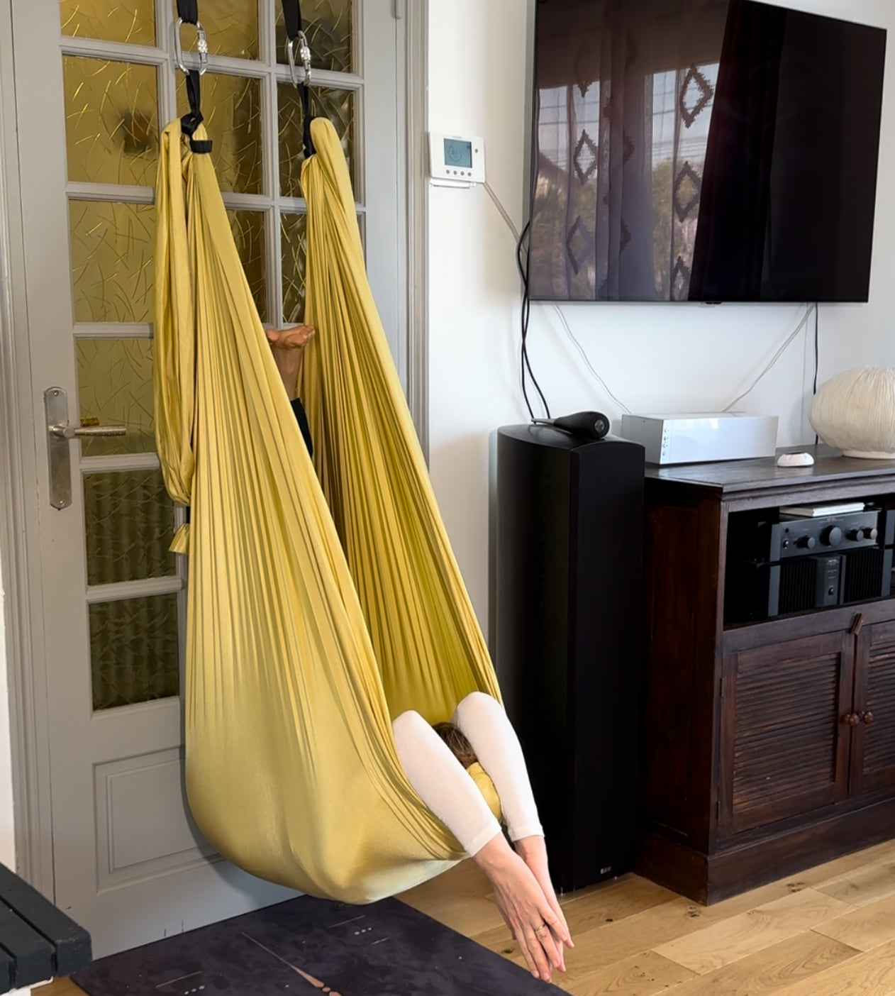 Kit complet hamac yoga aérien - accroche porte