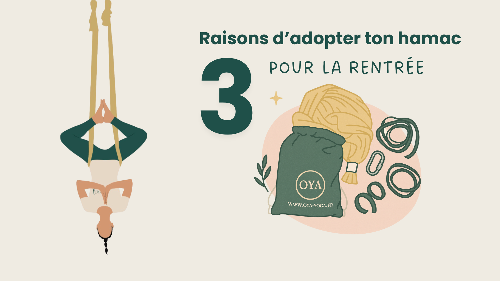 3 bonnes raisons d’adopter ton hamac pour la rentrée: "Et si cette rentrée était synonyme de légèreté, de bien-être et de mouvement ?"